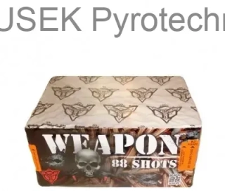 Kompaktní ohňostroj WEAPON (88 ran/20mm) - 1min.