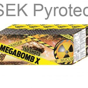 Kompaktní ohňostroj MEGA BOMB (150 ran/20mm) - 1min.50s.